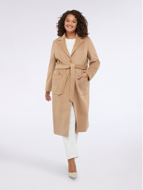 Fiorella Rubino Fiorella Rubino Cappotto invernale 0039T000346N012 Crema Regular Fit