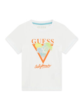 Guess Guess Marškinėliai N6GI10 K8HM4 Balta Regular Fit