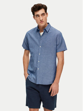 Selected Homme Selected Homme Cămașă New Linen 16079053 Albastru Regular Fit