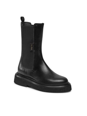 Max Mara Max Mara Kotníková obuv s elastickým prvkem Englishboot 23479613336 Černá