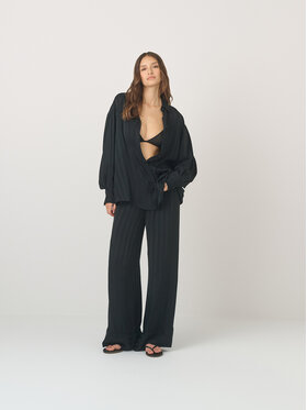 La Mania La Mania Pantaloni di tessuto PIA Nero Classic Fit