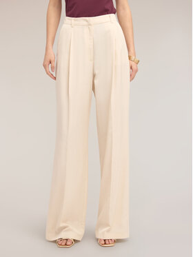 Motivi Motivi Pantaloni di tessuto P01WQ004630N011 Bianco Over Fit