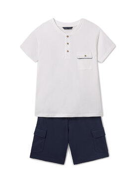 Mayoral Mayoral Completo T-shirt e pantaloncini 6676 Blu scuro Regular Fit