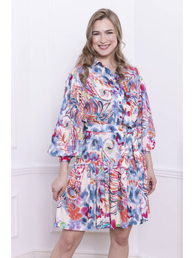 Justyna Ołtarzewska Justyna Ołtarzewska Sukienka koszulowa Candy Niebieski Loose Fit