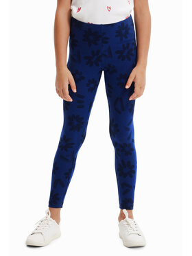 Desigual Desigual Leggings 23SGKK01 Sötétkék Slim Fit