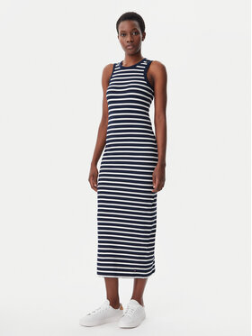 Tommy Hilfiger Tommy Hilfiger Vasarinė suknelė WW0WW38838 Tamsiai mėlyna Slim Fit