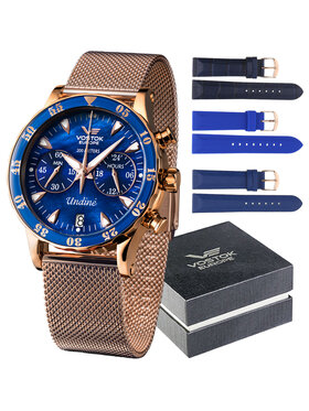 Vostok Europe Vostok Europe Zegarek VK64-515B670B Różowe złoto