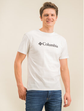 Columbia Columbia Póló Csc Basic Logo 1680053 Fehér Regular Fit