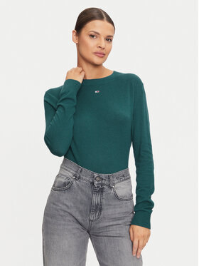 Tommy Jeans Tommy Jeans Pullover Essential DW0DW17254 Grün Regular Fit