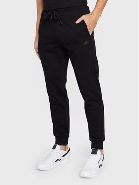 4F 4F Παντελόνι φόρμας H4Z22-SPMD351 Μαύρο Regular Fit