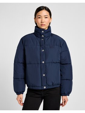 Lee Lee Kurtka puchowa RELAXED SHORT PUFFER JACKET Granatowy Regular Fit