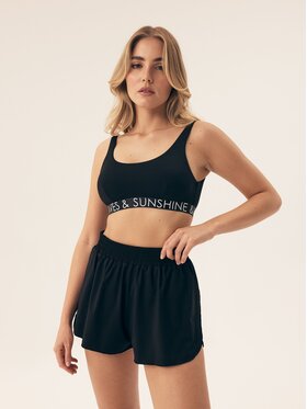 Esotiq Esotiq Szorty materiałowe 42941 Czarny Regular Fit