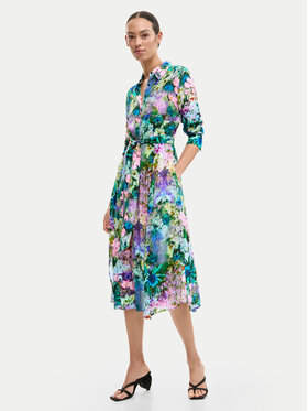 Desigual Desigual Рокля тип риза Mili 26SWVW13 Цветен Regular Fit