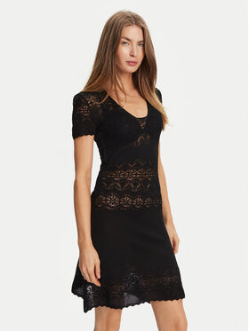TWINSET TWINSET Трикотажна сукня 251TT3212 Чорний Slim Fit