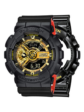 Casio Casio Zegarek SET GA-110GB-1AER + BEZEL 10358741 + PASEK 1057714 Czarny