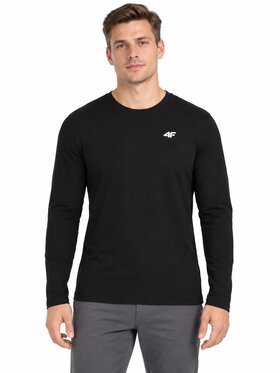 4F 4F S dlouhým rukávem 4FWAW26TLONM0756-20S Černá Basic Fit