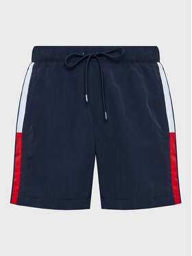 Tommy Hilfiger Tommy Hilfiger Szorty kąpielowe UM0UM02730 Granatowy Slim Fit