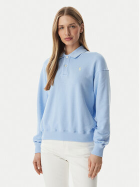 Polo Ralph Lauren Polo Ralph Lauren Džemperis ar kapuci 211965097500 Gaiši zila Relaxed Fit