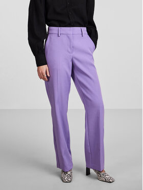 YAS YAS Hlače iz tkanine 26028860 Vijolična Regular Fit