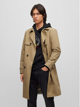 Hugo Hugo Тренч Maluks2341 50493354 Бежов Regular Fit