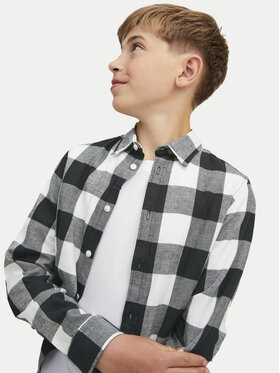 Jack&Jones Junior Srajca Gingham 12183050 Siva Regular Fit