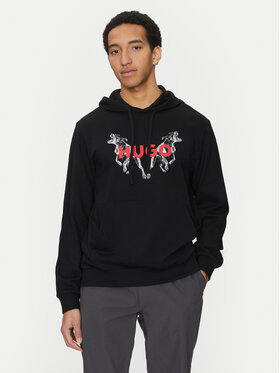 HUGO HUGO Bluza Dueleyo 50530580 Czarny Regular Fit