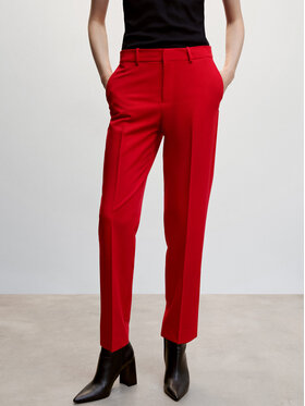 Mango Mango Kalhoty z materiálu Boreal 47034753 Červená Standard Fit