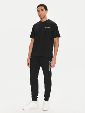 Jack&Jones Jack&Jones Komplet majice i hlača trenirki Beau 12277849 Crna Relaxed Fit