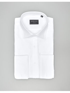 Borgio Borgio Koszula fabrizia 00578 Biały Slim Fit