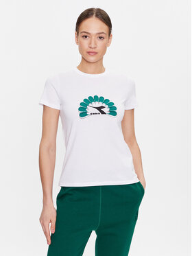 Diadora Diadora T-shirt 102.179332 Bijela Regular Fit