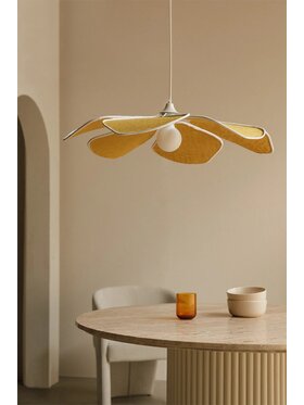 MIAhome MIAhome Lampa wisząca Benavid Ø75 cm Żółty