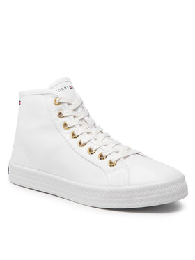 Tommy Hilfiger Tommy Hilfiger Sneakersy Essential Midcut Sneaker FW0FW06176 Biały