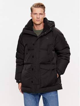 Calvin Klein Jeans Calvin Klein Jeans Geacă de iarnă J30J324080 Negru Relaxed Fit