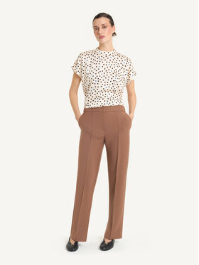 KMX KMX Spodnie materiałowe 809740001 Beżowy Straight Fit