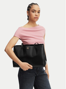 Calvin Klein Calvin Klein Torbica Ck Medium Work Tote LV04F3442G Crna