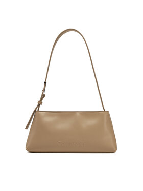 Calvin Klein Calvin Klein Borsetta Embossed Logo Shoulder Bag K60K612550 Beige