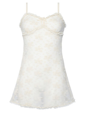 Hunkemöller Hunkemöller Ефирна нощница Darcy 302686 Бежов Slim Fit