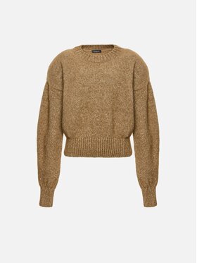 La Mania La Mania Sweter THEIA Beżowy Relaxed Fit