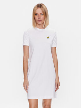Lyle & Scott Lyle & Scott Každodenné šaty DRW1602V Biela Regular Fit