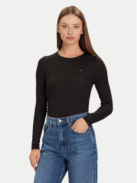 Tommy Jeans Tommy Jeans Blúzka DW0DW21568 Čierna Slim Fit