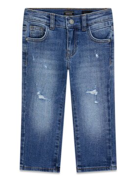 Guess Kids Guess Kids Kalhoty z materiálu 183176 Modrá Regular Fit