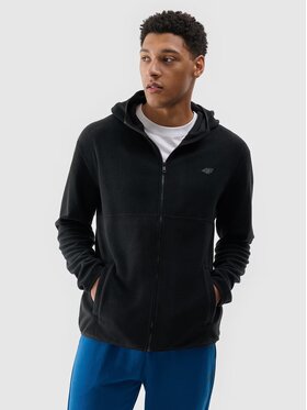 4F 4F Felpa di pile 4FWMM00TFLEM317-20S Nero Regular Fit