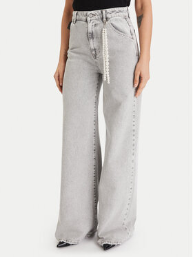 ViCOLO ViCOLO Jeansy DF5127 Šedá Wide Fit