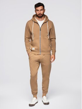 Ombre Ombre Komplet dresowy Z119 Brązowy Regular Fit
