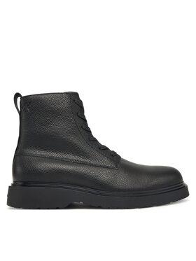 Calvin Klein Calvin Klein Μποτίνια Combat Ess Lace Up Zip Boot Lth YM0YM01373 Μαύρο
