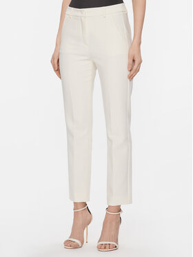 Weekend Max Mara Weekend Max Mara Auduma bikses Rana 2415131021 Écru Slim Fit