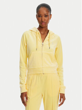Juicy Couture Juicy Couture Світшот Madison JCWA122001 Жовтий Slim Fit