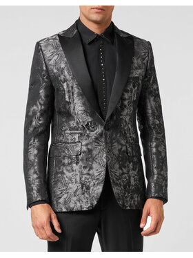 PHILIPP PLEIN PHILIPP PLEIN Marynarka 1917 Czarny Fitted Fit