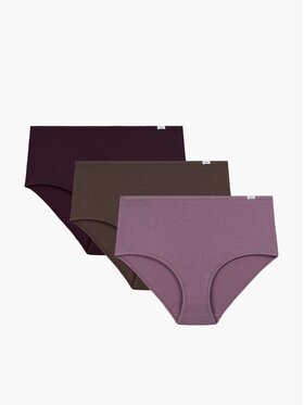 Atlantic Atlantic Figi klasyczne z wysokim stanem folded elastic Bordowy