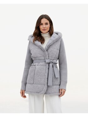 Castellani Castellani Kurtka zimowa Kurtka Aspen Szary Regular Fit